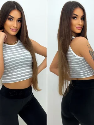 Crop top w paski sklep butik odzieżowy dla kobiet eko DIVEKO